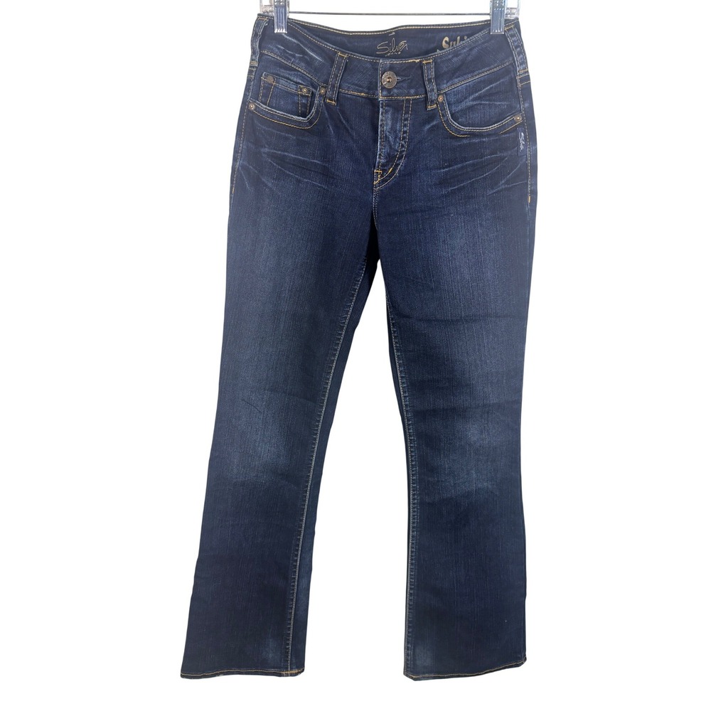 Silver Jeans Co Suki Jeans Womens 29 Dark Blue Excellent Bootcut
